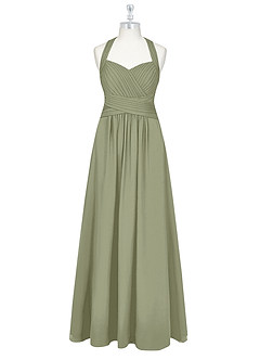 Azazie Claudia Bridesmaid Dresses Pistachio A-Line Sweetheart Neckline Chiffon Dress image7