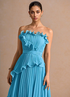 Marieline Cielo Azul Vestido largo image6