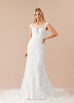 Azazie Bellarosa Final Sale Mermaid Sequins Lace Brides Dress image1