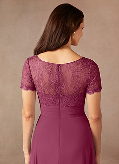 Azazie Polly Abiti per la Madre della Sposa Abito A-Line in Chiffon Pizzo Gelso image9