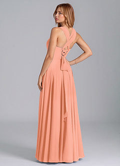 Azazie Darana Bridesmaid Dresses Sunset A-Line Corset Chiffon Dress image6