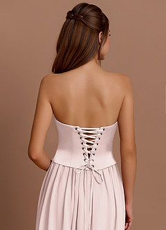 Vestido Rosa Empolvado Largo Cadence image6