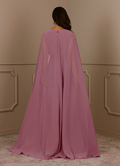 Azazie Isa Mother of the Bride Dresses Vintage Mauve A-Line V-Neck Pleated Chiffon Dress image4