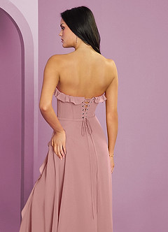 Barbie ♥ Azazie Bridesmaid Dresses Dusty Rose A-Line Sweetheart Neckline Chiffon Dress image7