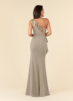 Azazie Aria Mère de la mariée Robes Robe Sirène en Dentelle Paillettes Taupe image3