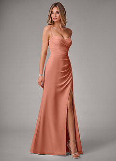 Azazie Haisley Bridesmaid Dresses MAI TAI Sheath Off the Shoulder Chiffon Convertible Dress image6