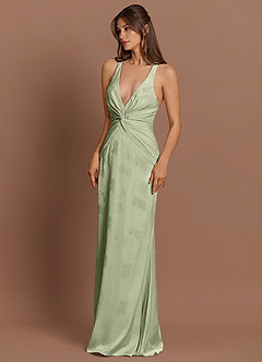 Vestido Verde Claro Largo Ilaria image4