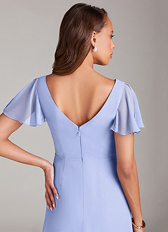 Azazie Soren Bridesmaid Dresses Lavender A-Line Ruched Chiffon Dress image7