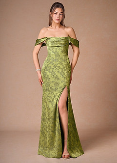 Vestido Verde Militar Armada Largo Romilly image2