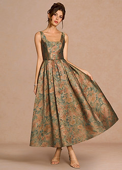 Robe Longue Sarcelle Vintage Sarai image3