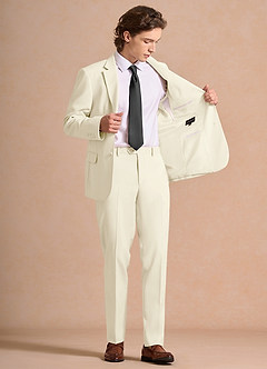 front James Ivory Structured Stretch Suit