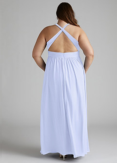 Azazie Ashia Final Sale Lavender A-Line Pleated Chiffon Dress image11