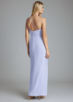 Azazie Sianni Suknie dla druhen Osłona Jedno ramię Szyfon Do ziemi Sukienka image2