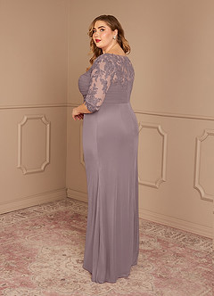 Azazie Alisondra Mother of the Bride Dresses Dusk Sheath Scoop Lace Lace Dress image10