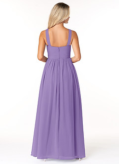 Azazie Elvira Bridesmaid Dresses Tahiti A-Line Pleated Chiffon Dress image2