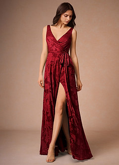 Yoris Ruby Red Maxi Dress image5