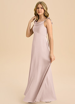 Azazie Gumdrop Junior Klä av Imperium i Stretch Satin Plisserad image5