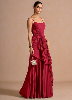 Bashira Cherry Red Maxi Dress image5