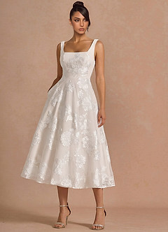 Brynn Cloud White Midi Dress image5