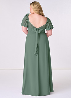 Barbie ♥ Azazie Bridesmaid Dresses Chiffon A-line Dress with Puff Sleeves image8
