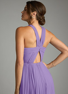 Azazie Afra Abiti da Damigella Abito A-Line in Chiffon Plissettato Tahiti image6