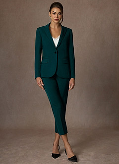 front Kennedy Vert Pin Blazer structuré et extensible