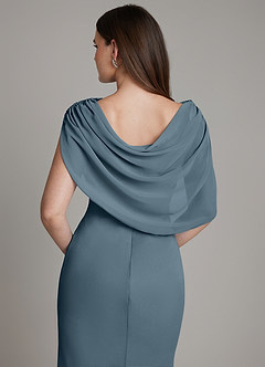 Azazie Hadley Brudepigekjoler Havfrue Plisseret Chiffon Gulv-længde Kjole image7