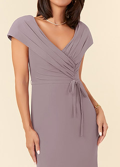 Azazie Bailora Mother of the Bride Dresses Dusk Mermaid Ruched Chiffon Dress image4