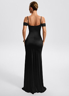 Milena Black Maxi Dress image8
