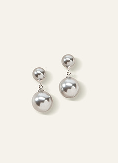 front Pendientes con flecos de perlas