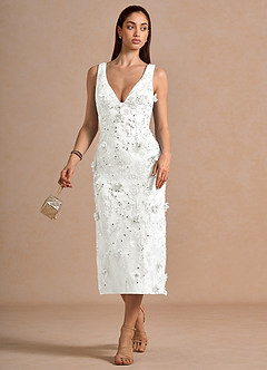 Robe Mi-Longue Blanc Norisse image4