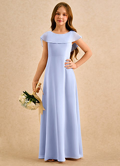 Azazie Kittie Girls Formal Flower Girl Klänningar Klänning A-Line i Chiffong image5