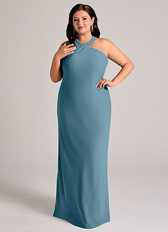 Azazie Doretta Bridesmaid Dresses Bermuda Mermaid Pleated Chiffon Dress image9