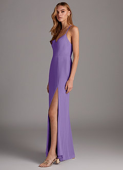 Azazie Manila Bridesmaid Dresses Tahiti Sheath V-Neck Chiffon Dress image4