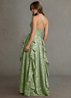 Maxi jurk Megan Licht Groen image2
