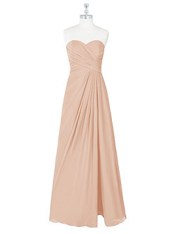 Azazie Arabella Allure Robes de demoiselle d'honneur Robe Trapèze Convertible en Mousseline de soie Encolure en Forme de Cœur Rose Perle image8