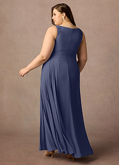 Azazie Galvan Abiti per la Madre della Sposa Abito A-Line in Chiffon Lustrini Stormy image11