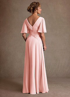 Azazie Milliat Suknie dla Matki Panny Młodej Linia A Koronka Szyfon Długość podłogi Sukienka image3