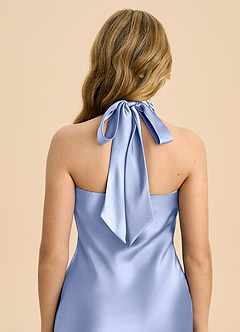 Azazie Chickie Junior Klä av Tubklänning i Stretch Satin Plisserad image6