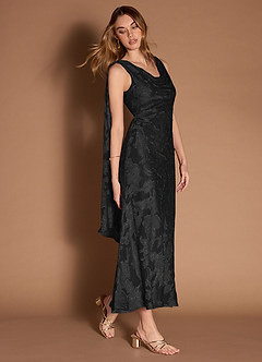 Monika Black Maxi Dress image4