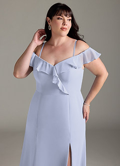 Azazie Sophie Bridesmaid Dresses Lavender A-Line Off the Shoulder Chiffon Convertible Dress image12