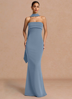 Eshe Maxi Klänning Puderblå image4