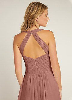 Azazie Claudia Bridesmaid Dresses Cedar Rose A-Line Sweetheart Neckline Chiffon Dress image6
