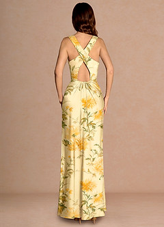 Maxi jurk Evadne Citroensorbet image5