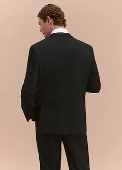 front Winston Black Shawl Lapel Tuxedos Jacket