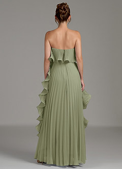 Azazie Alexia Bridesmaid Dresses Pistachio A-Line Ruched Chiffon Dress image7