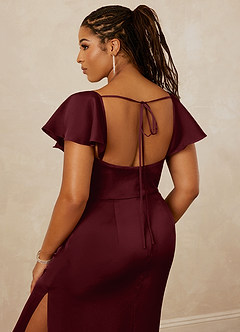Christian Siriano Bridal for Azazie 1005 Brautjungfernkleider Etui Herzausschnitt Stretch-Satin Kleid Cabernetrot image10
