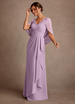 Azazie Santa Clara Mother of the Bride Dresses Wisteria A-Line Lace Dress image4