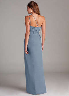 Azazie Eren Bridesmaid Dresses Twilight Sheath One Shoulder Chiffon Dress image7