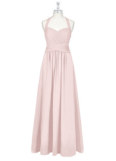 Azazie Claudia Bridesmaid Dresses Blushing Pink A-Line Sweetheart Neckline Chiffon Dress image7